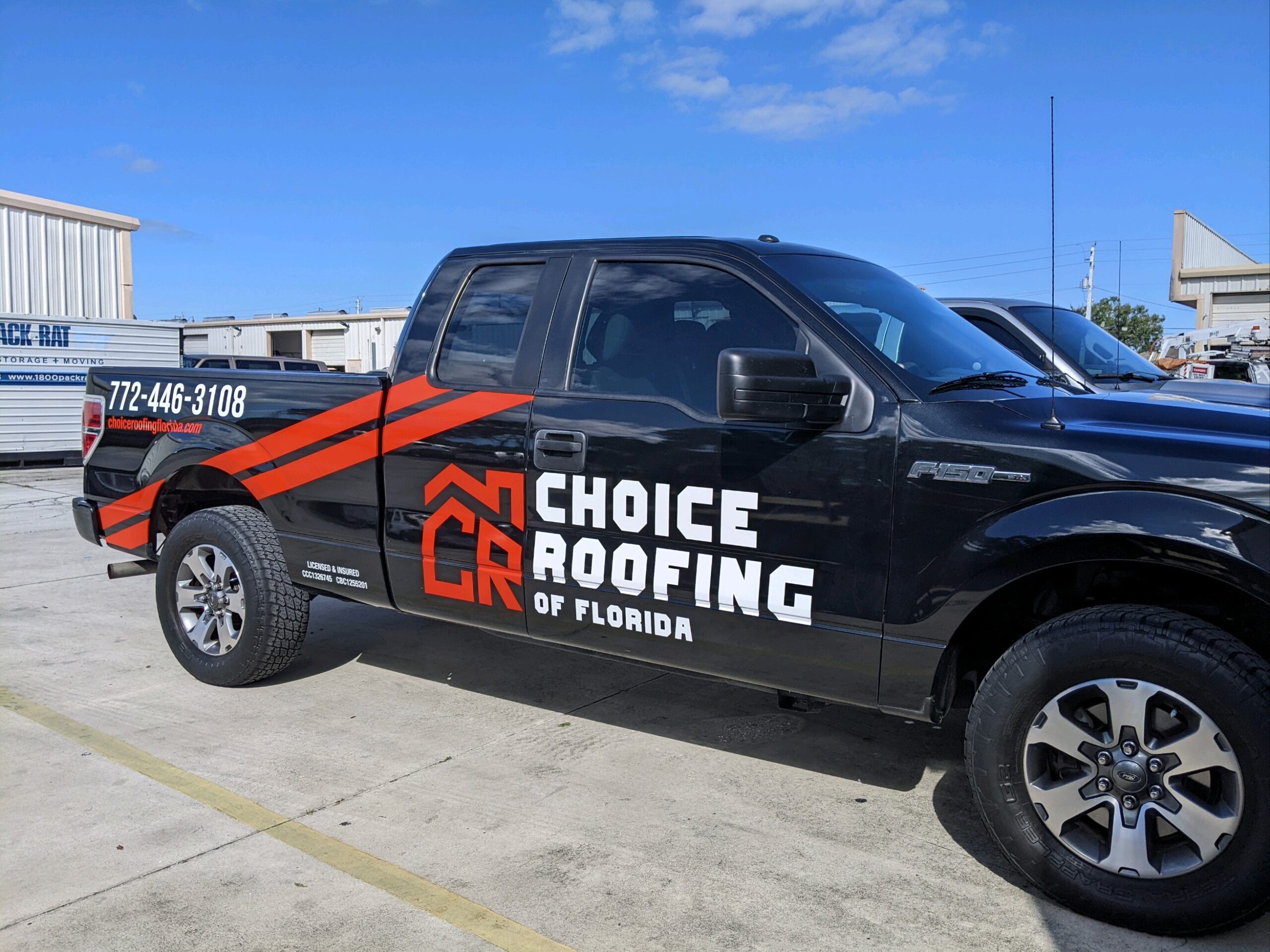 Choice Roofing of Flordia vehicle wrap by Design A Sign