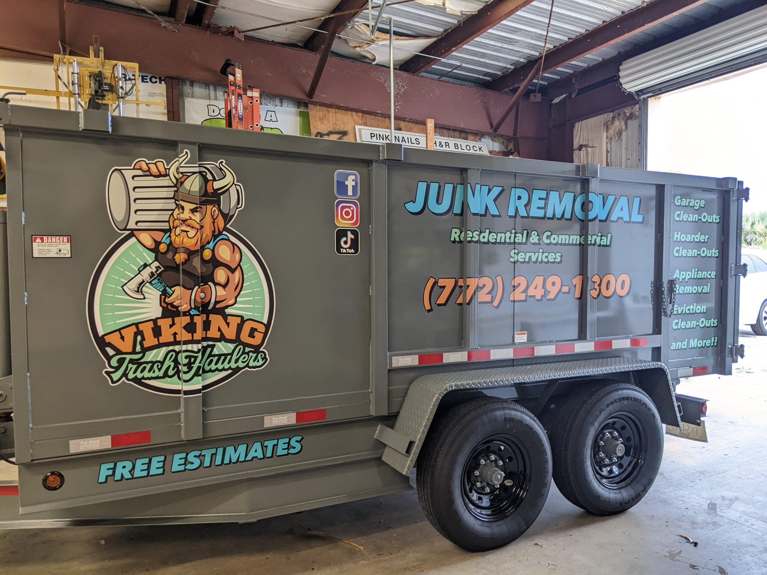 Viking Junk Removal truck wrap by Design A Sign