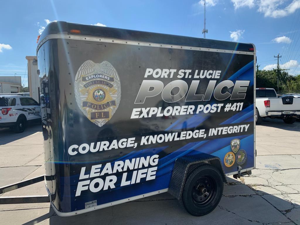 Port St. Lucie Police Department vehicle wrap by Design A Sign